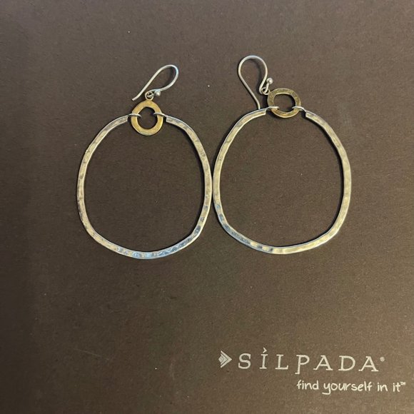 W3148 Retired Silpada Dynamic Duo Earrings - Picture 1 of 2